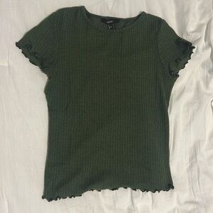 Green Short Sleeved Top